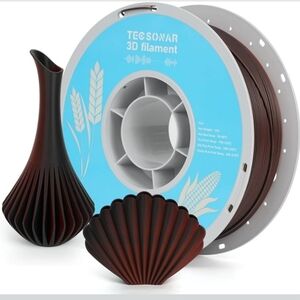 TECSONAR PLA 1.75mm Black Red 3D Printer Filament